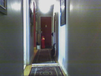 Hallway and blurry Morgan